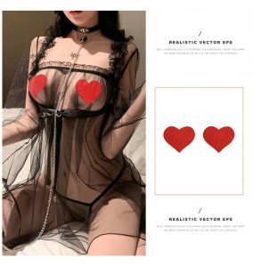 FEE ET MOI - Nipple Sticker Accessories (Red Heart-shaped)